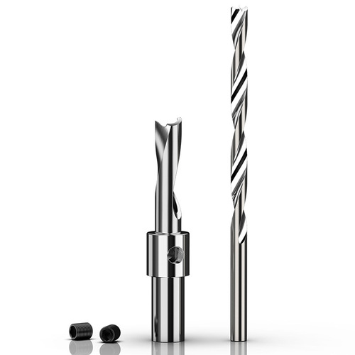 Huhao countersunk hole special salad drill high-speed steel secondary step countersink drill adjustable woodworking salad drill bit