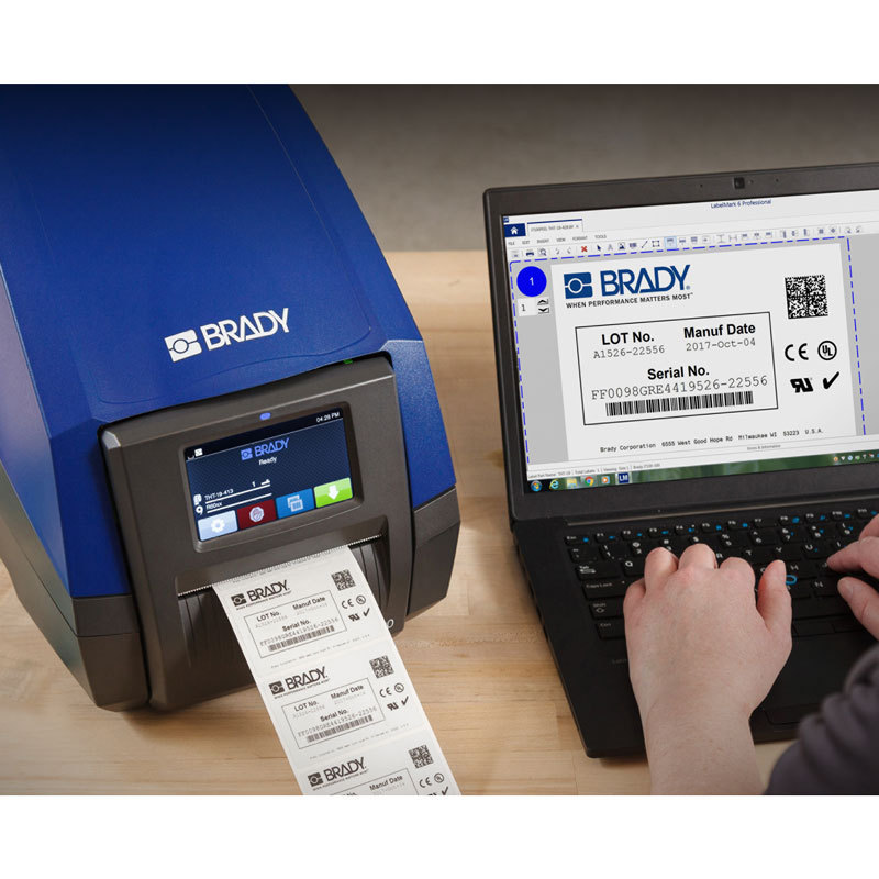 ����BradyPrinter i5100ʵ�����Թܱ�ǩ����Һ���͸��±�ǩ��ӡ��