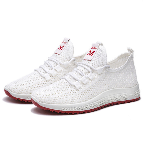 Old Beijing cloth shoes women's shoes flat shoes casual running work shoes mesh shoes soft sole dancing mom sneakers