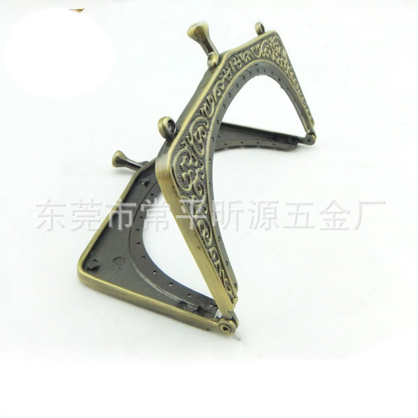 厂家供应合金手袋配件合金较 ，提手口金包包配件