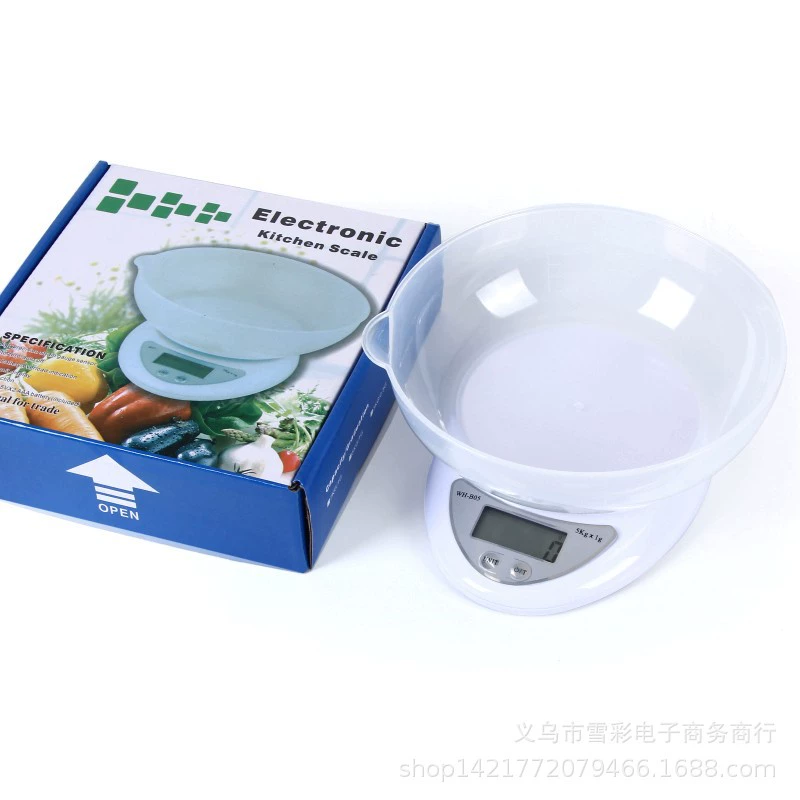 Wh-B05 Kitchen Electronic Scale 5kg Blading Mini Food Scale