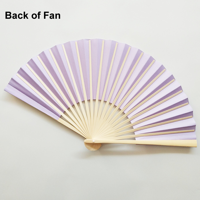 Song Xiaozhu 2018 nuevo ventilador de papel de color de hueso recto de una sola cara de 23CM ventilador de papel de alta gama