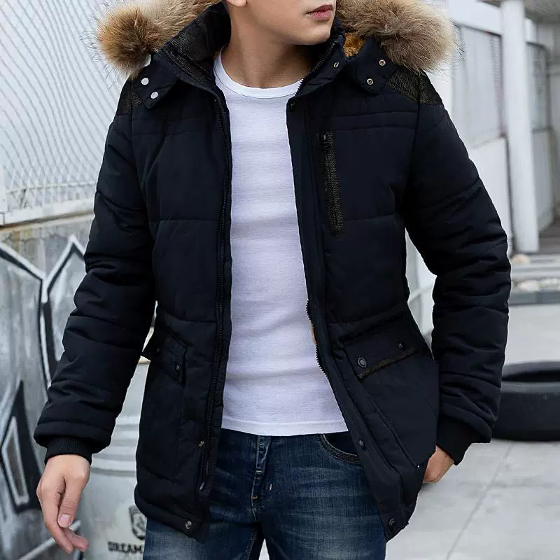 Warm down jacket for leisure with hood, 2023