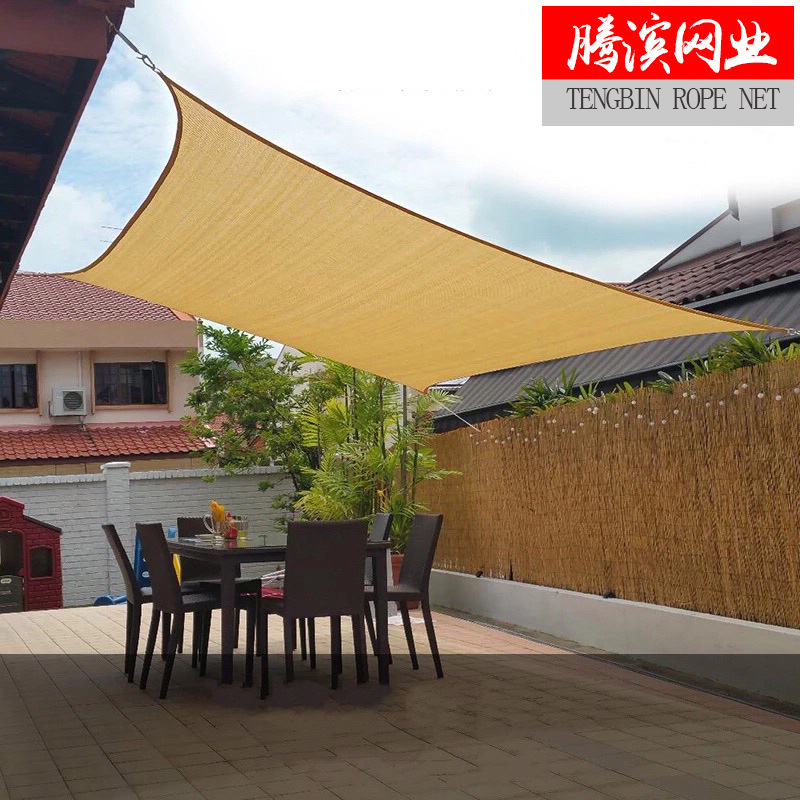 Cross-border source manufacturers outdoor HDPE breathable sunshade sail four corners triangle courtyard garden color sunshade net