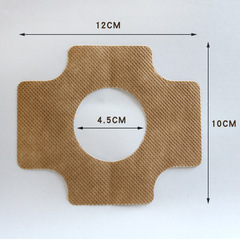 Non-woven hot-rolled cloth 8*10cm hole round 4cm hot-rolled cloth blank bare patch drug pad belly navel patch wholesale moxibustion patch 