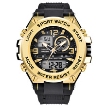 Mens Luxury Brand Watches Fashion Rubber Waterproof Watch