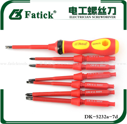 2-in-1 multifunctional insulated screwdriver set Cross-shaped manual electrician screwdriver set factory direct sale