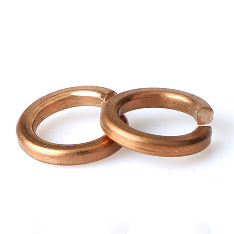 厂家直供高强度黄铜弹垫片垫圈弹性垫片华司GB93铜弹垫弹簧垫圈