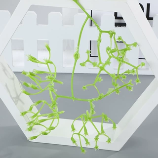 直供大12叉仿真塑料植物配件优质DIY加 工绣球玫瑰花婚庆材料