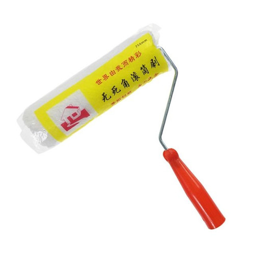 Manufacturer wholesale 4 inch 6 inch 9 inch no dead angle roller brush latex paint long hair roller paint coating roller brush