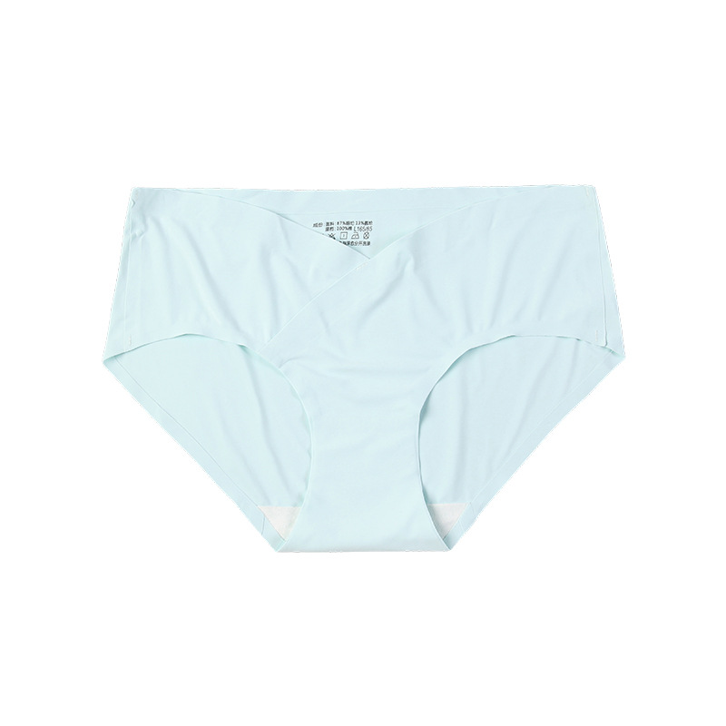 Ropa interior de triángulo de soporte de vientre sin costuras en forma de V para Embarazo y Parto Ropa interior de cintura baja de una pieza al por mayor de fábrica para mujeres embarazadas