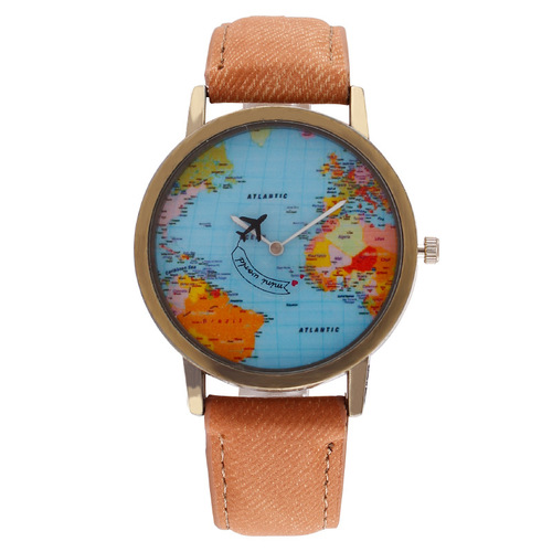 Best-selling foreign trade worldwide area watch hands denim belt men's watch men's watch factory drop shipping one piece