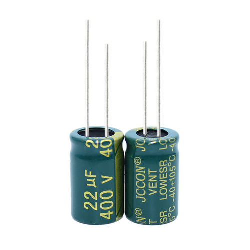 400V 22uF JCCON Green Gold High-Frequency Low-Resistance Switching Power Supply Adapter Capacitor 10x17 13x21