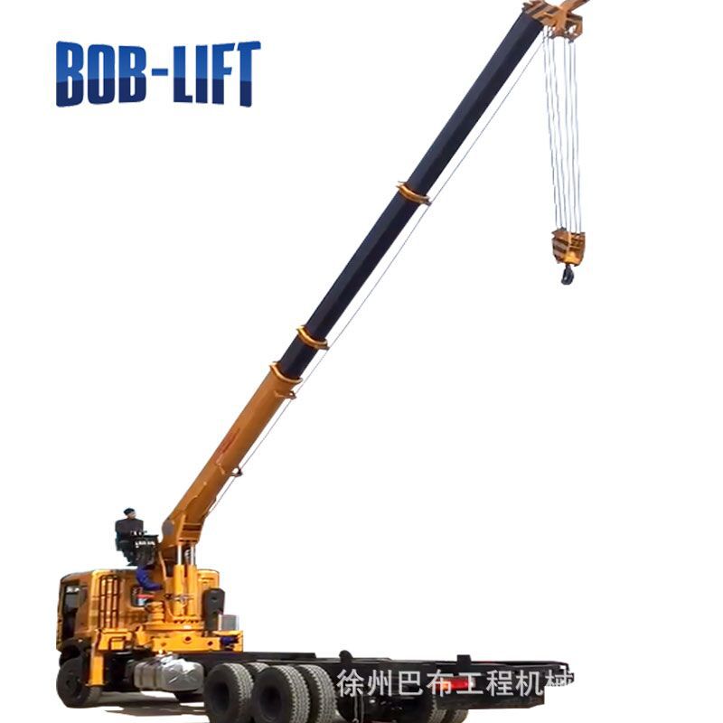 巴布厂家12吨随车吊直臂平板货车随车起重吊机吊臂吊装重型工程
