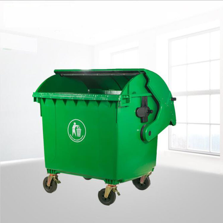 1200L塑料垃圾桶660L移动垃圾箱户外移动垃圾车 小区垃圾桶批发