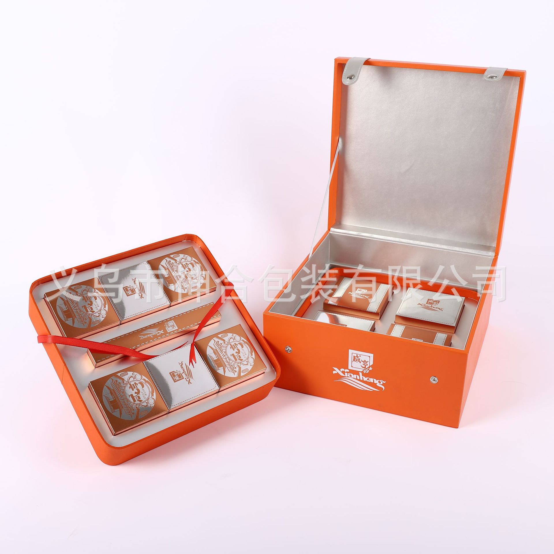 翻盖式中秋月饼礼盒蛋黄酥包装盒 食品礼品盒彩盒套装制logo