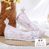 Clearance 2020 new lace embroidered Hanfu shoes female embroidered shoes, tillers, bow shoes, ancient style shoes, ancient costume cloth shoes