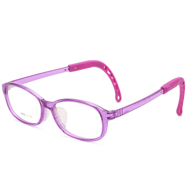 Non-Slip Silicone Legs Transparent Nose Pads Kidsren's Glasses Frame 5-13 Years Old Primary School Boys and Girls with Myopia Frame Non-Slip Silicone Legs Transparent Nose Pads Kidsren's Glasses Frame 5-13 Years Old Primary School Boys and Girls with Myopia Frame