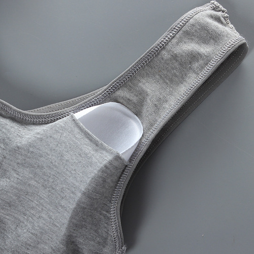 Teenage girl's bra, vest-style student bra, pure cotton U-shaped wideband children's short bra, sports and breathable