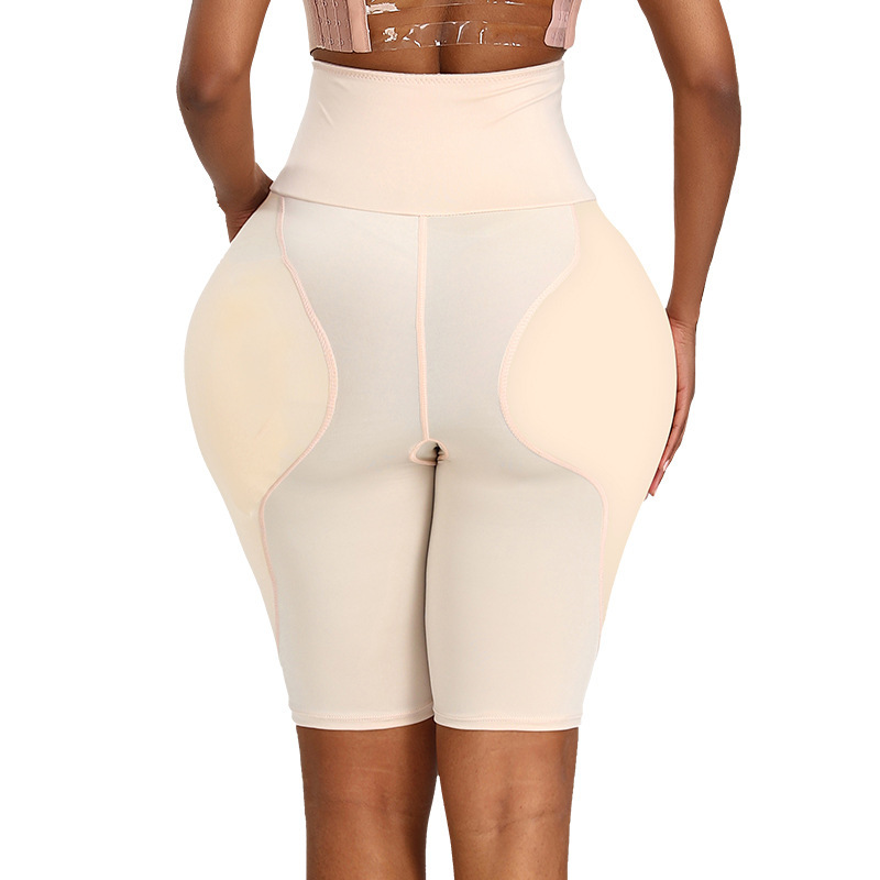 Cross-border High Waist Abdominal Lifting Hip Enrichment Hip Plump Hip Plus Sponge Padded Hip Women's Body-shaping Panties Body-shaping Corset