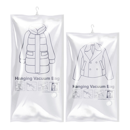 Wardrobe hanging vacuum compression bag clothing storage storage bag down jacket cotton jacket storage bag home