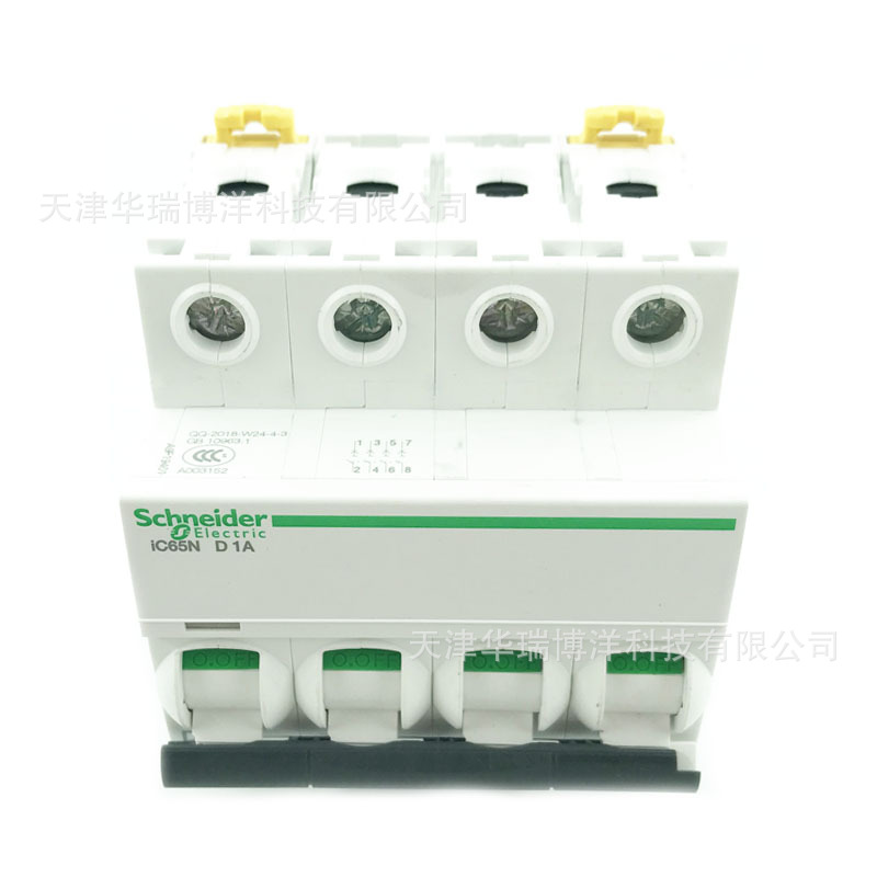 4P微型断路器1A现款供应A9F19401空气开关动力IC65N 4P D1A