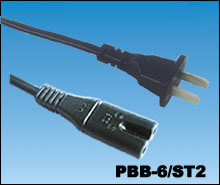 供應PBB-6/ST2 電源線插頭廠家直接供應，二極插頭