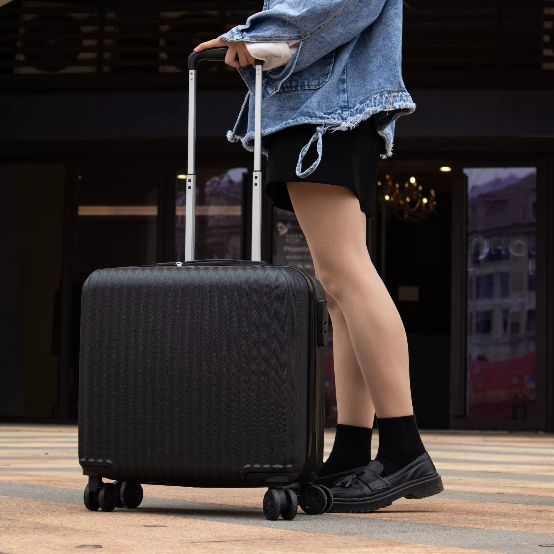Waterproof universal suitcase, 18 inch, Korean style