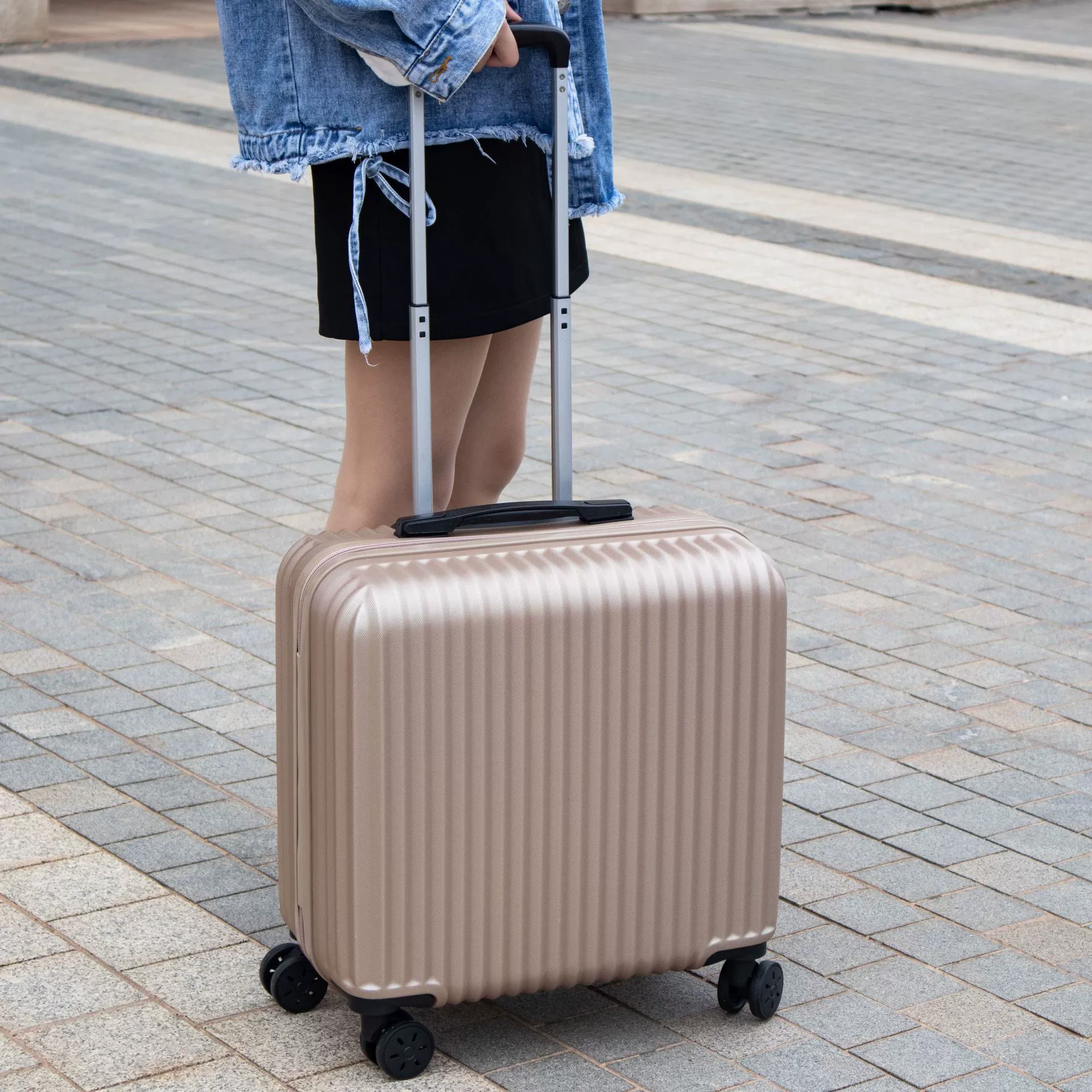 Waterproof universal suitcase, 18 inch, Korean style