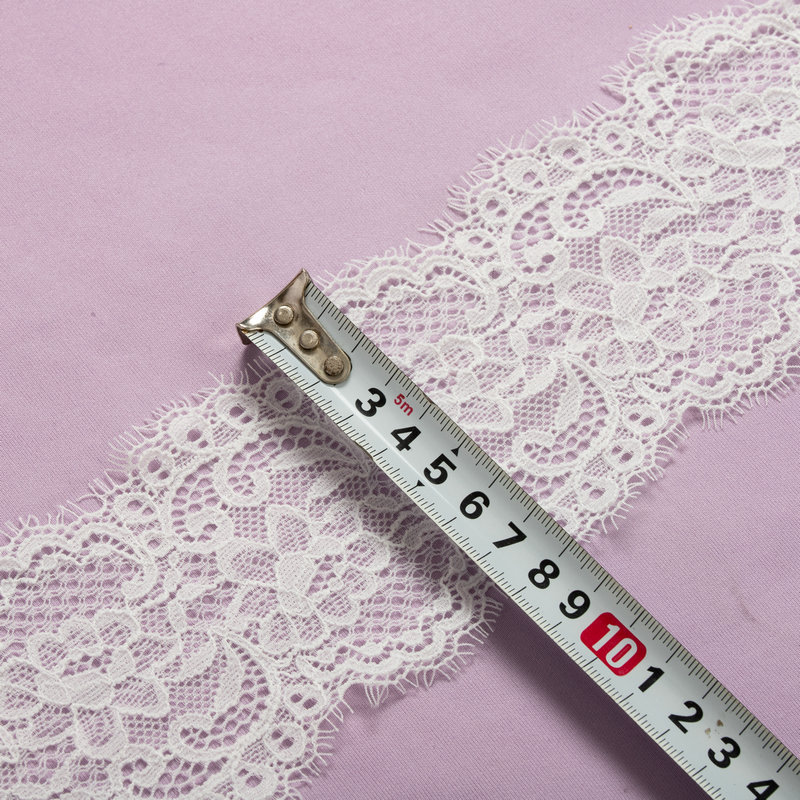 弹力带蕾丝花边内衣裤睫毛提花手感柔软针织布料娃衣演出服丝吊带