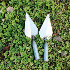 Agricultural garden tool stall supply polished round head flower planting vegetable seedling transplanting gardening flower spade iron handle pointed shovel