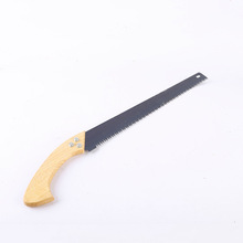 木柄园林锯三面磨齿木柄手板锯 户外手锯塑把强力园林锯货源批发