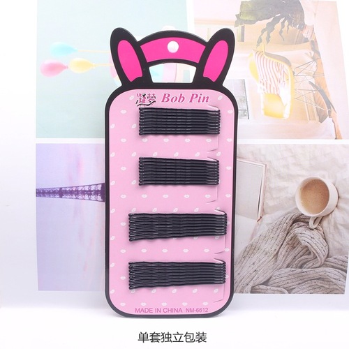 Korean style children's hair accessories fashion rabbit card set one-word clip baby girl hair clip size set side clip J08