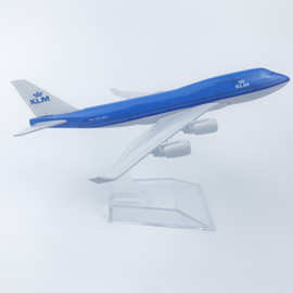 合金飞机模型 荷兰航空  航空模型玩具 航空礼品 16CM飞机模型