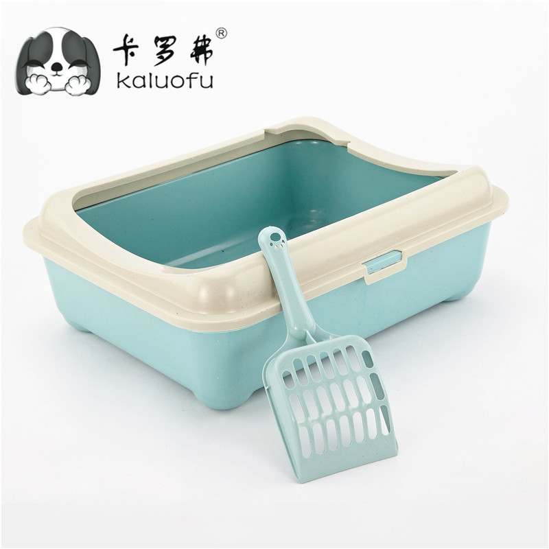 공장 직접 공급 스몰 사이즈 고양이 쓰레기 상자 도매 고양이 화장실 미니 하이 사이드 CF-S03 화이트 커버