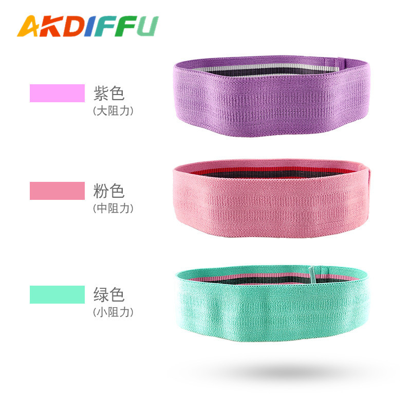 Deportes de interior anillo de resistencia en cuclillas transfronterizo banda de tensión de algodón anillo de abuso de cadera Levantamiento de cadera banda de resistencia de yoga ABUSO DE CADERA