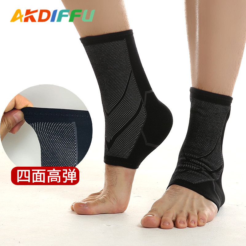 Deportes de punto de protección del tobillo de nylon de cuatro lados de tobillo elástico anti-Esguince equipo de protección correr fitness deportes protección del tobillo hombres y mujeres