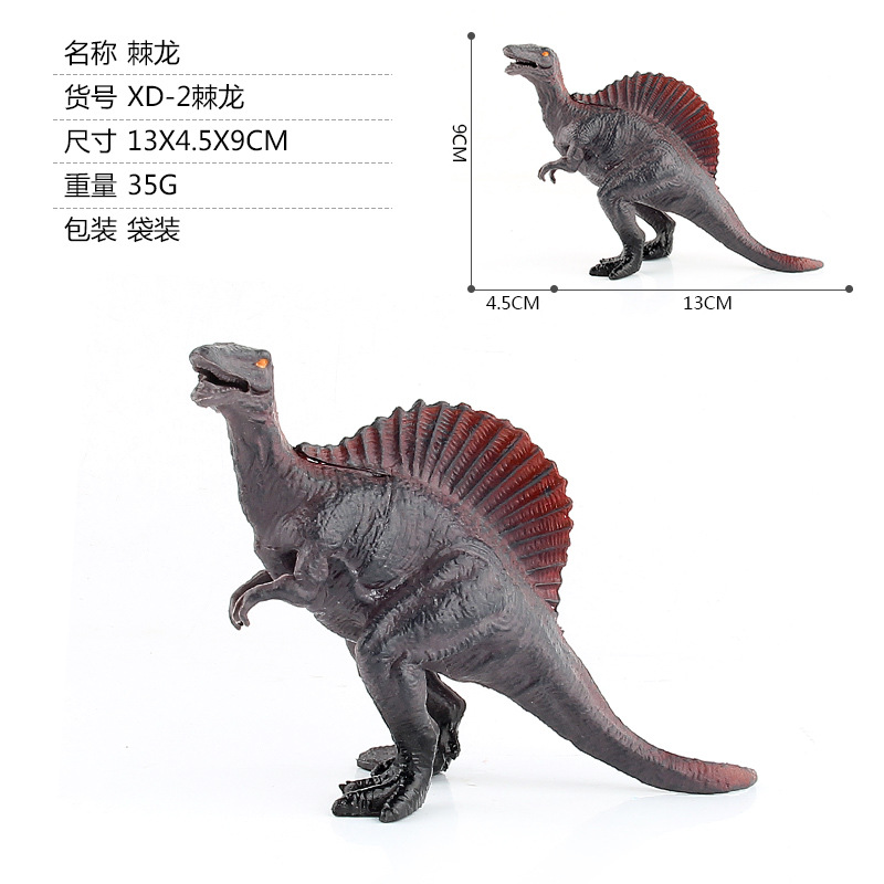 Serie de dinosaurios jurásicos transfronterizos, Plesiosaurio, Triceratops, Tiranosaurio, modelo de dinosaurio estático de plástico, juguete de animal