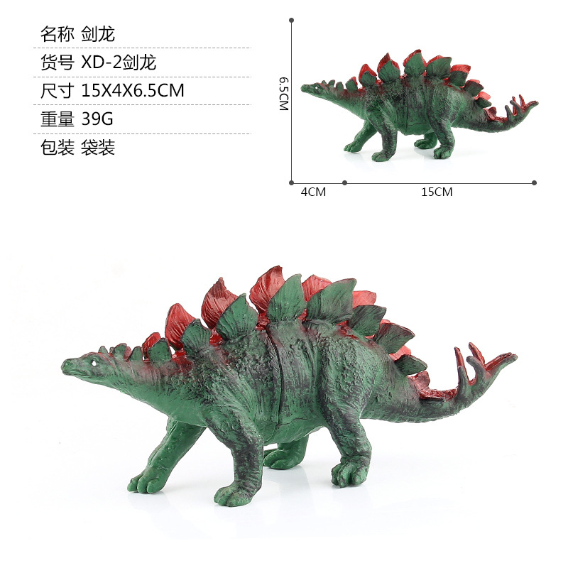 Serie de dinosaurios jurásicos transfronterizos, Plesiosaurio, Triceratops, Tiranosaurio, modelo de dinosaurio estático de plástico, juguete de animal
