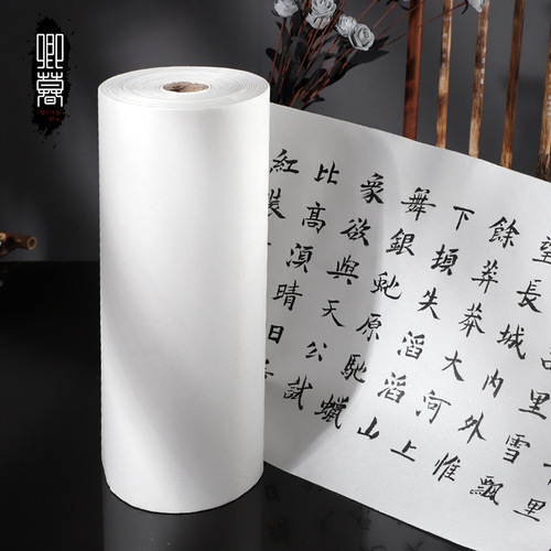 Factory direct supply of 100-meter-long rolls of various specifications of rice paper, half-cooked, raw, cooked, xuan, xuan, xuan, ink, calligraphy and painting works, wholesale of paper
