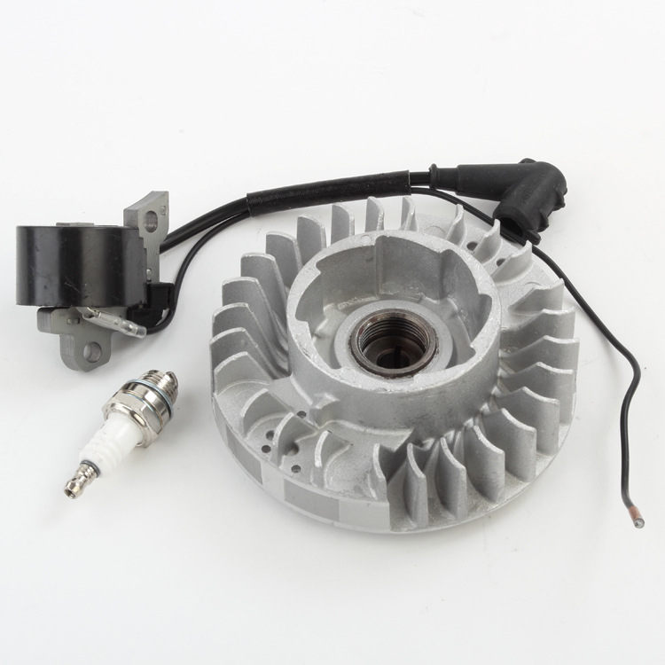 油锯MS381磁飞轮点火器高压包火花塞套装链条伐木锯汽油锯配件