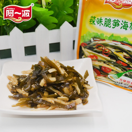Fujian Specialty: A Yibo Spicy Crispy Bamboo Shoots & Kelp Strips, 80g – Savory Pickles, Appetizing Side Dishes, and Flavorful Condiments to Enhance Your Meal