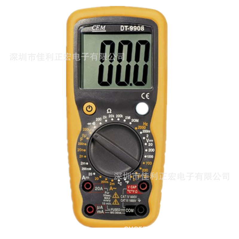 CEM华盛昌DT-9908的升级版DT-9908H数字 手持式数字多用表