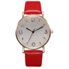 Fashionable belt for leisure, quartz women's watch, Korean style, simple and elegant design