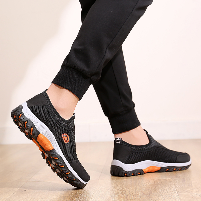 Zapatos de senderismo al aire libre de entrega de una pieza 2023 nuevos zapatos de malla para hombres transpirable antideslizante resistente al desgaste zapatillas de deporte Casuales