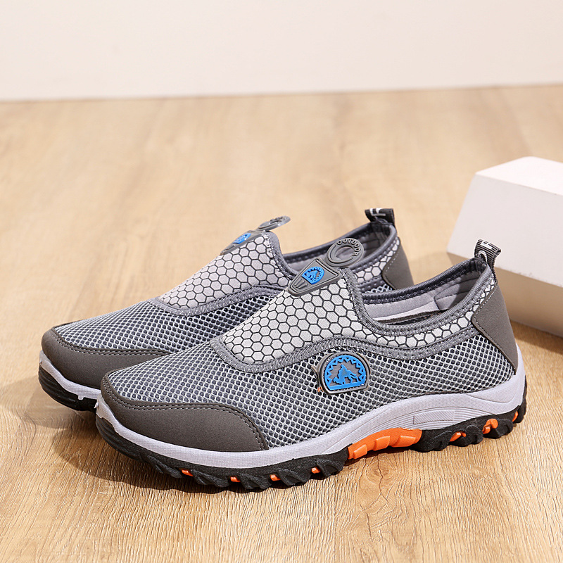 Zapatos de senderismo al aire libre de entrega de una pieza 2023 nuevos zapatos de malla para hombres transpirable antideslizante resistente al desgaste zapatillas de deporte Casuales