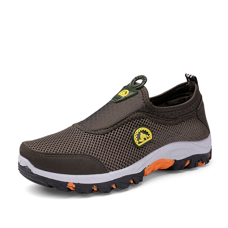Zapatos de senderismo al aire libre de entrega de una pieza 2023 nuevos zapatos de malla para hombres transpirable antideslizante resistente al desgaste zapatillas de deporte Casuales