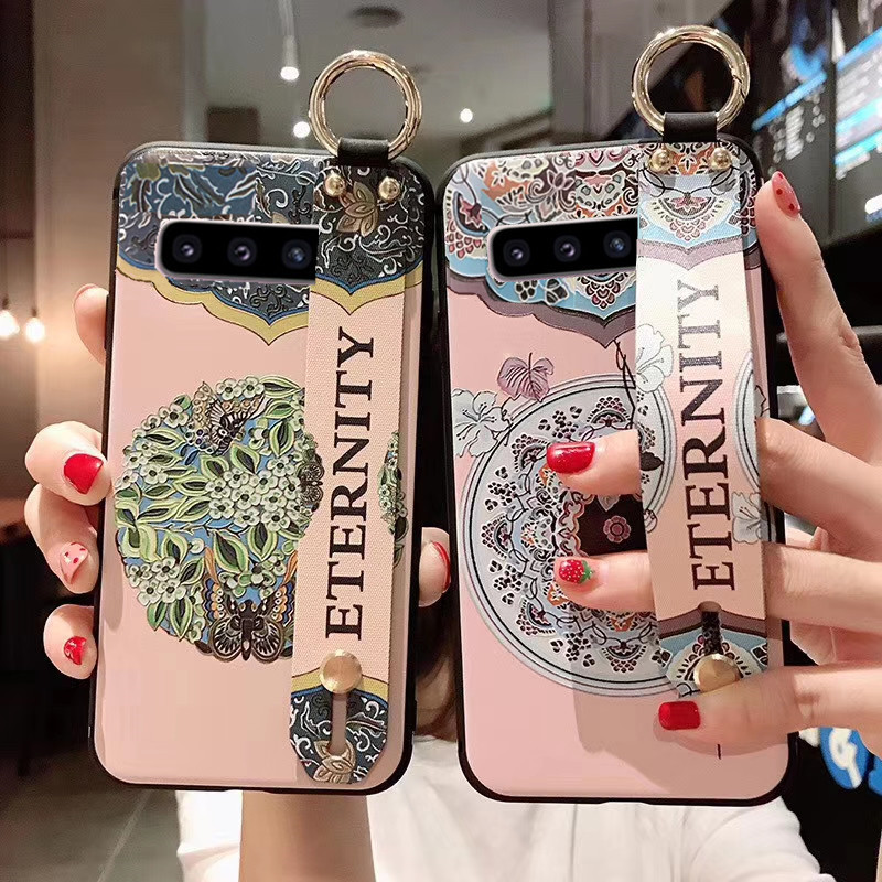 Palace flower for Samsung note20 phone case iphone15 retro soft s24 all-inclusive protective cover A55/A15