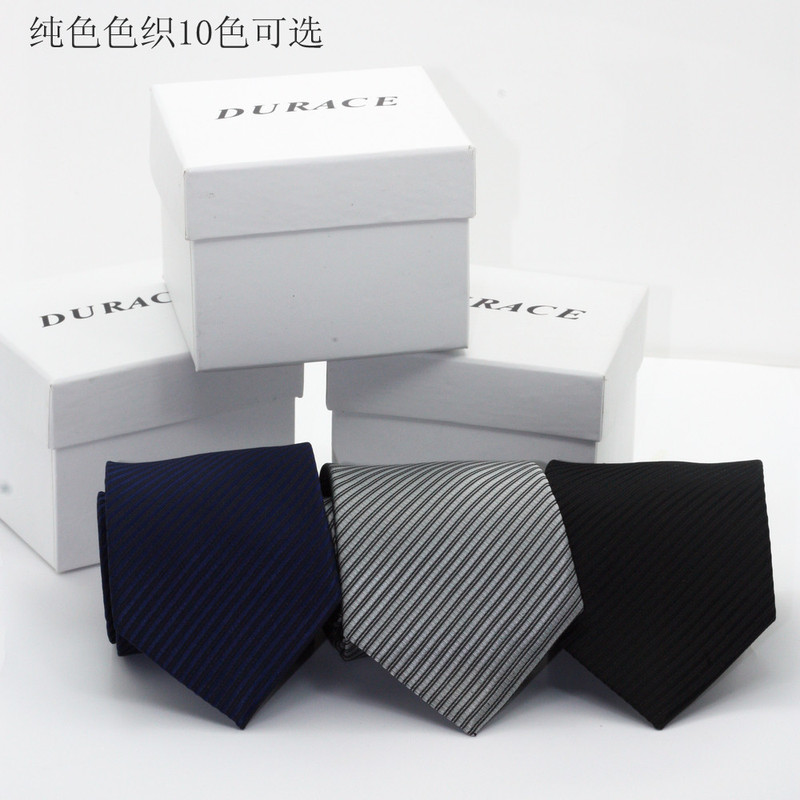 Formal Business 8cm Men's Tie Wedding Solid Color Tie 10 Colors Professional Solid Color Striped Tie Suit