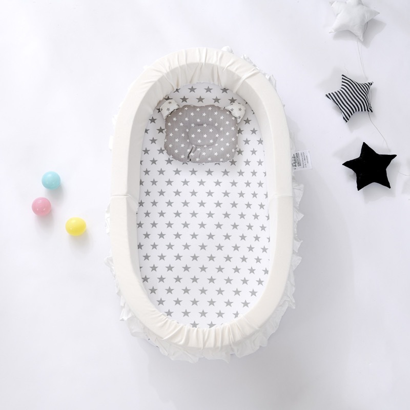 Transfronterizo nueva almohadilla de pañales cama de bebé cama media extraíble y lavable plegable cama de bebé portátil cama biónica a prueba de orina